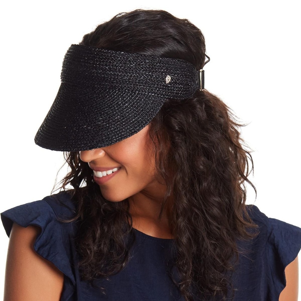 Helen Kaminski Raffia Braided Visor
